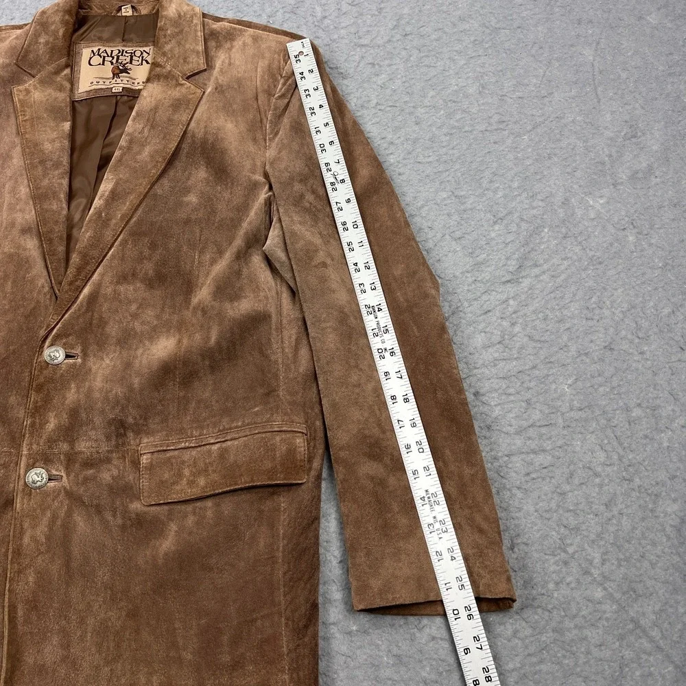 Madison Creek Outfitters Suede‎ Blazer Mens 44L Brown Leather Western Jacket
